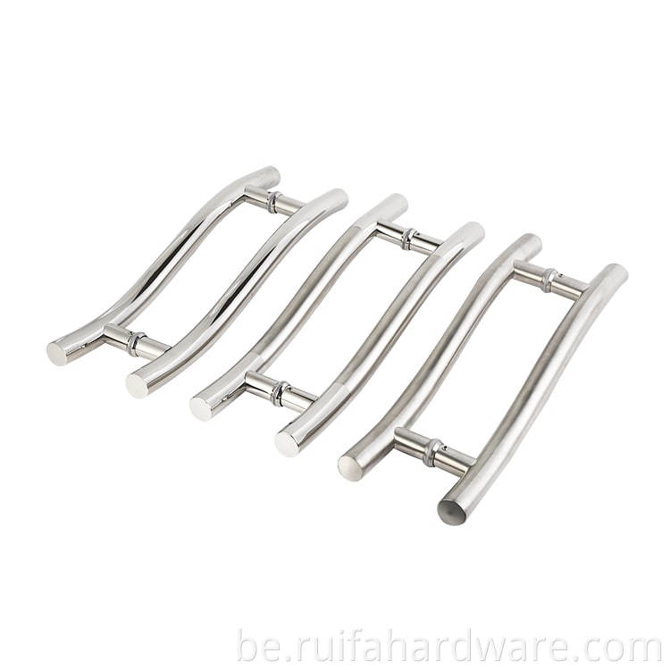 S-shaped Stainless Steel Glass Door Handle (6)